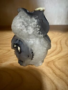 Carved Volcano Agate Owl..